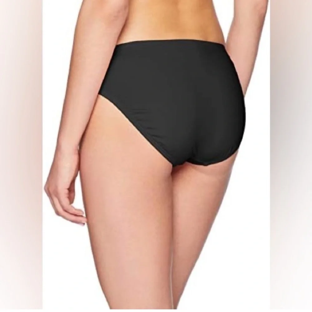 NWT $59 Kenneth Cole Women Black Solids‎ Classic Shirred Hipster
